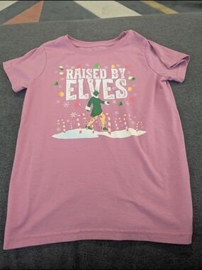 ELF Pink "Raised by Elves" Short Sleeve Tee